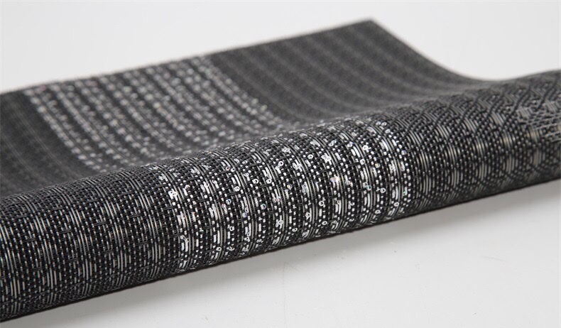 New in-stock Teslin placemats, restaurant and hotel pvc bowl MATS, polyester filament plate MATS wholesale Application Scenario