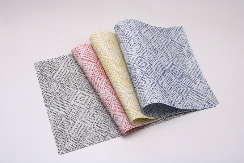 New European-style gradient heat insulation placemats, Teslin PVC gradient placemats, directly supplied by the manufacturer Application Scenario