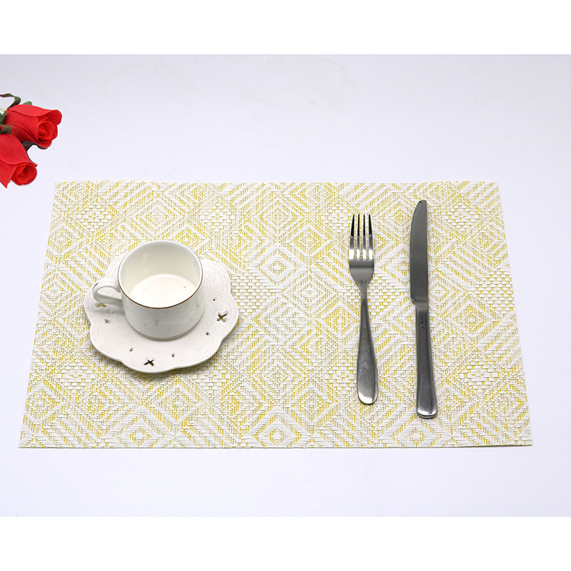 New European-style gradient heat insulation placemats, Teslin PVC gradient placemats, directly supplied by the manufacturer details Picture