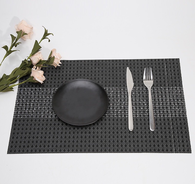 New in-stock Teslin placemats, restaurant and hotel pvc bowl MATS, polyester filament plate MATS wholesale details Picture