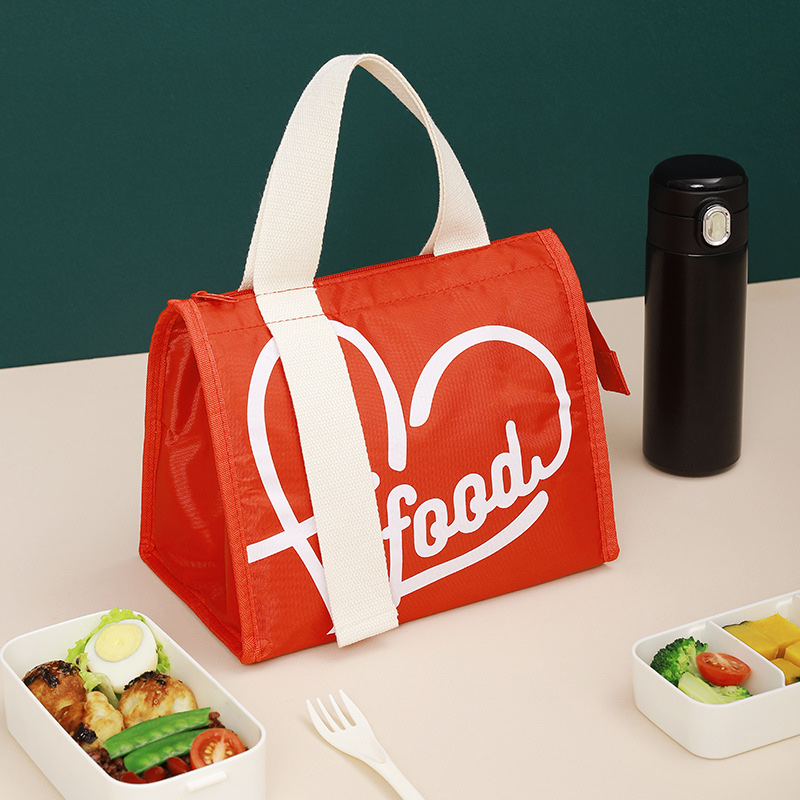 The new lunch hand-held bento bag features a simple ribbon ice pack and is made of waterproof Oxford fabric. It is suitable for office workers and students to carry Application Scenario