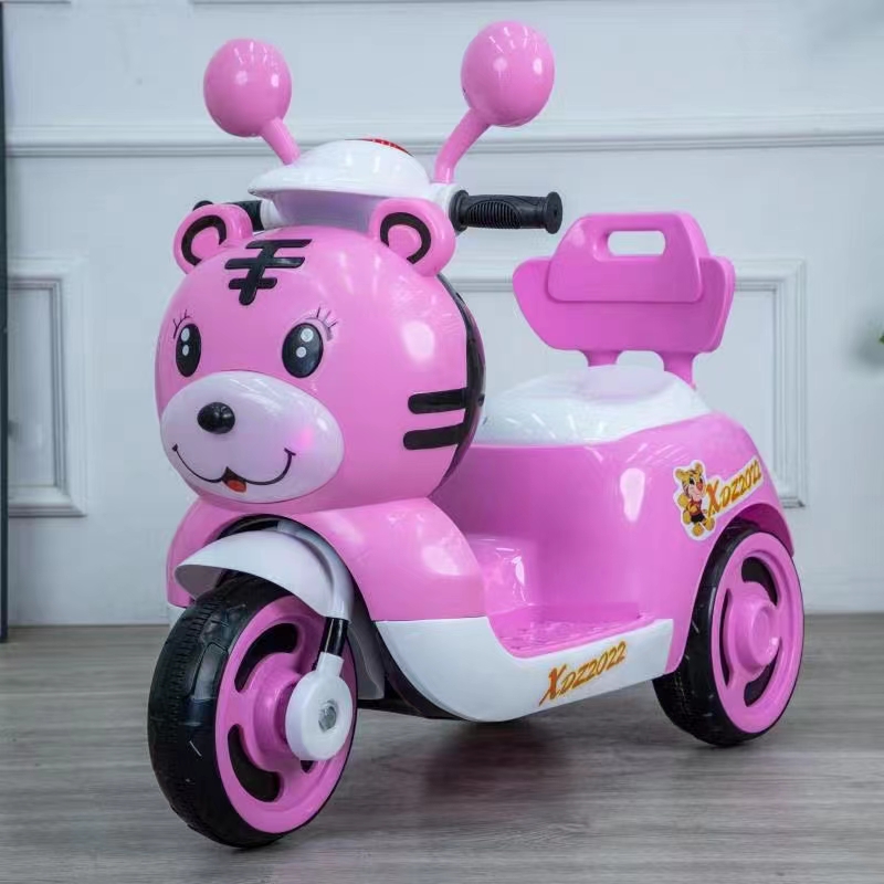Niños motocicleta eléctrica triciclo hombre niña bebé buggy tranvía persona sentada coche de juguete recargable Specification image
