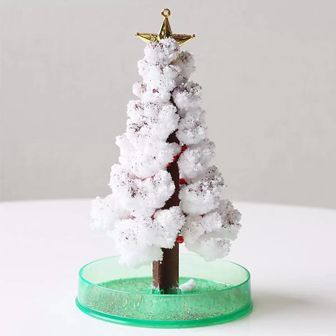科学小实验DIY益智科教纸树会开花结晶魔法圣诞树图