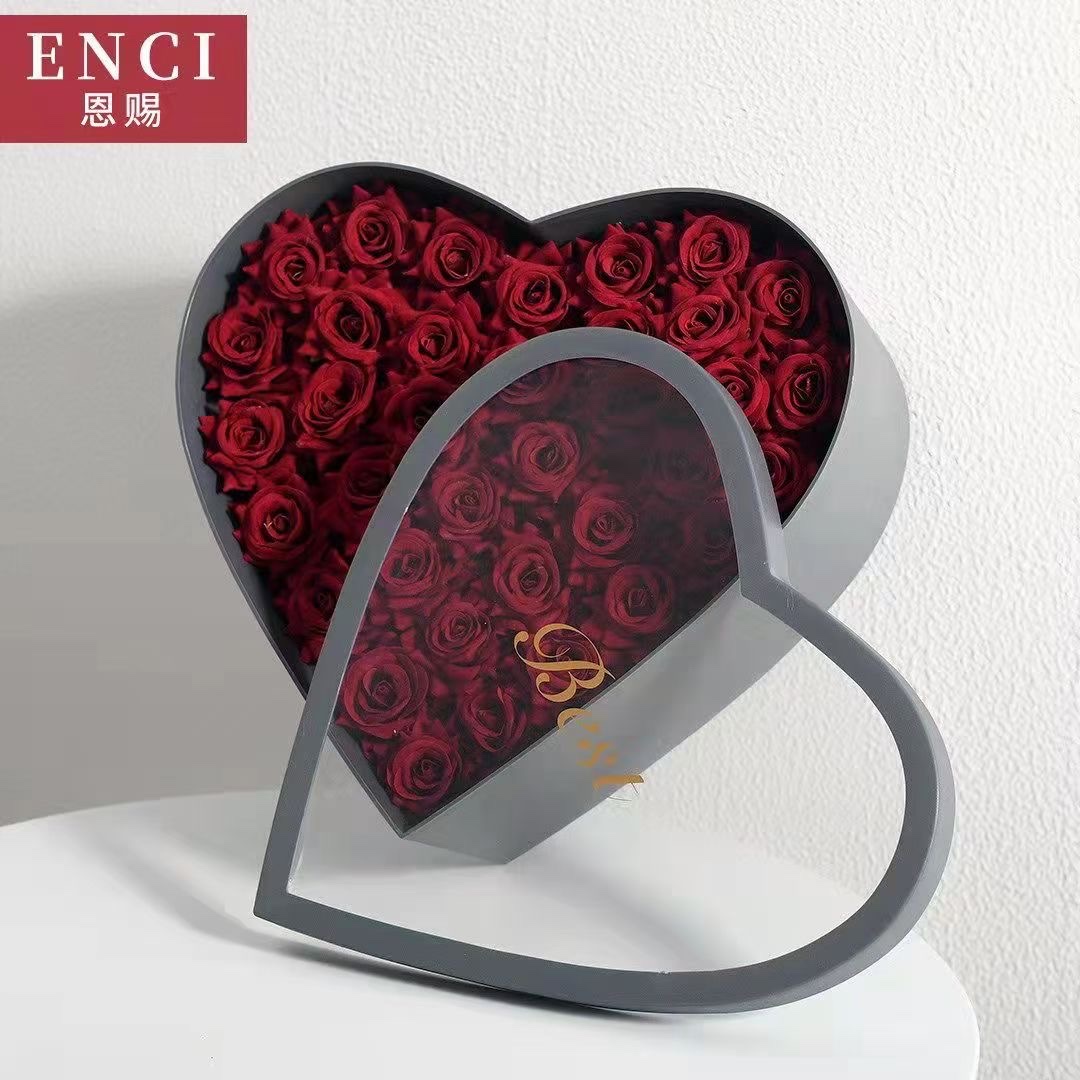 Large luminous heart-shaped gift box and flower packaging box Application Scenario