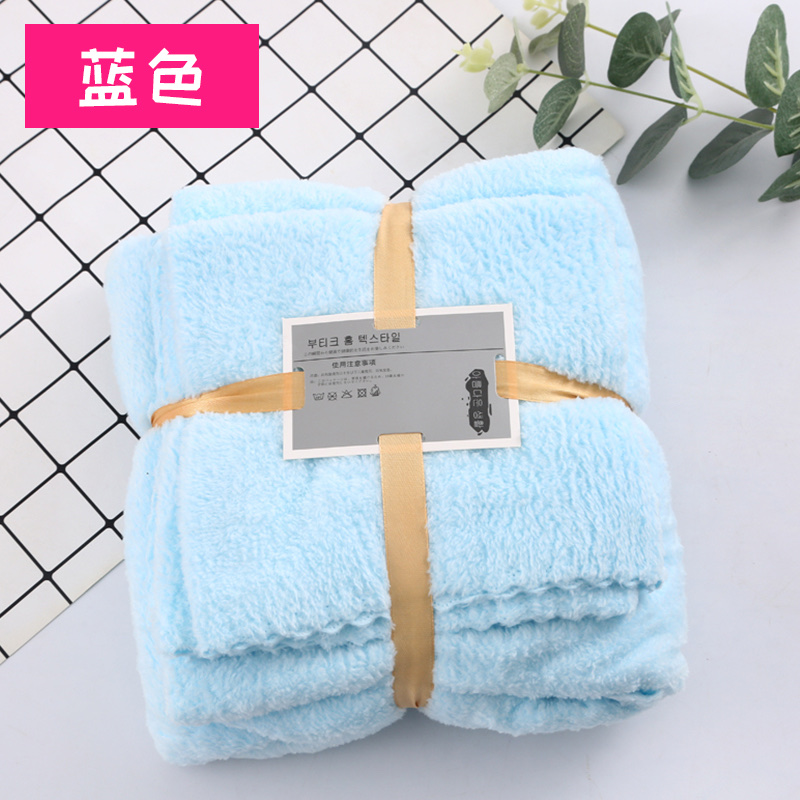 Factory direct sales of coral fleece cover towels and bath towels Item Picture