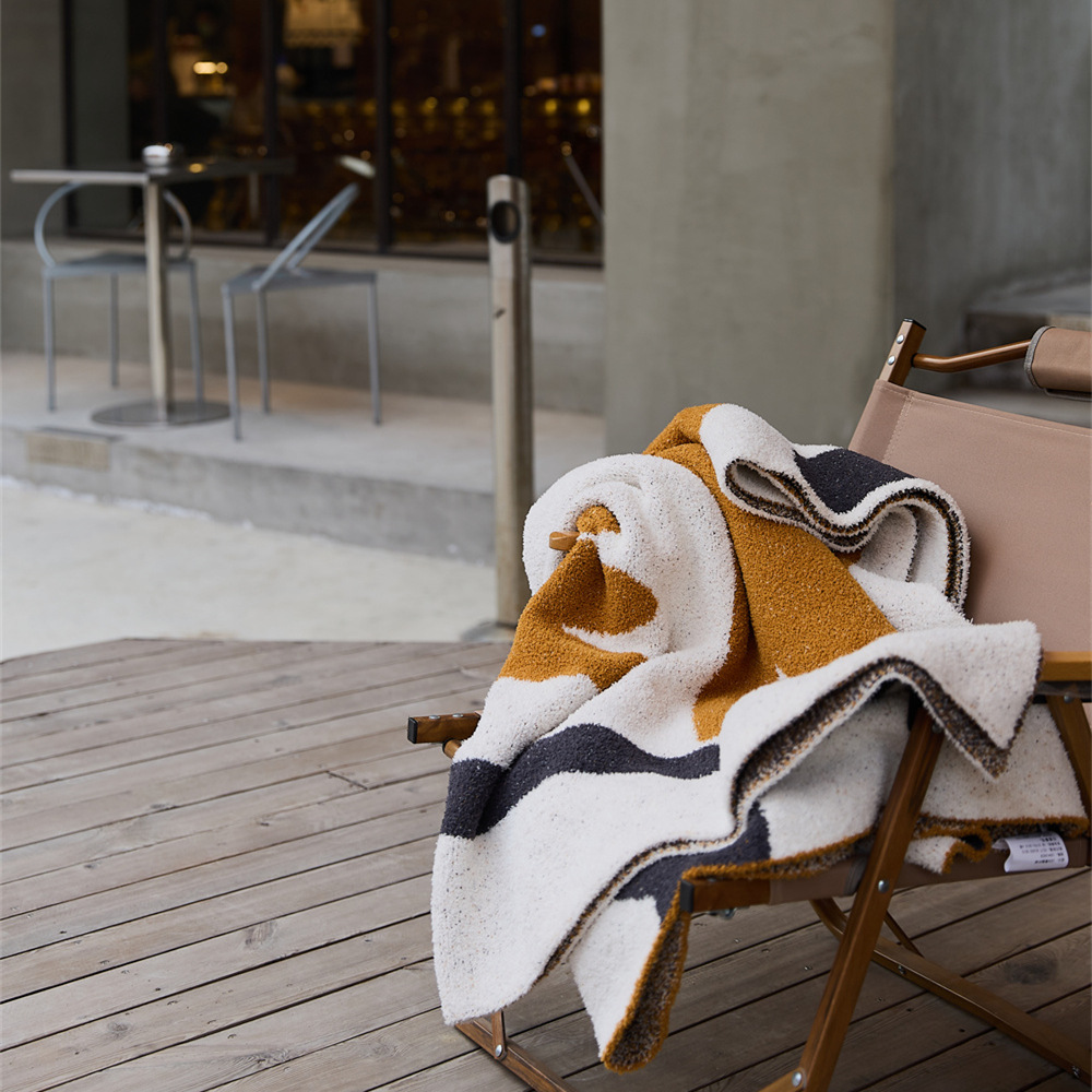 Blanket, sofa blanket, flower half-pile knitted yarn blanket, cover blanket, winter soft furnishing matching sofa, 130*160, customizable detail image 6