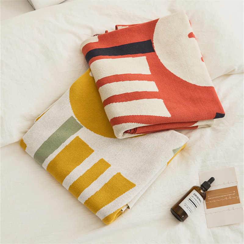 Blanket, flower, all-season cotton blanket, knitted sofa blanket, throw pillow, office nap blanket, spring and summer cover blanket, 130*160 detail image 4