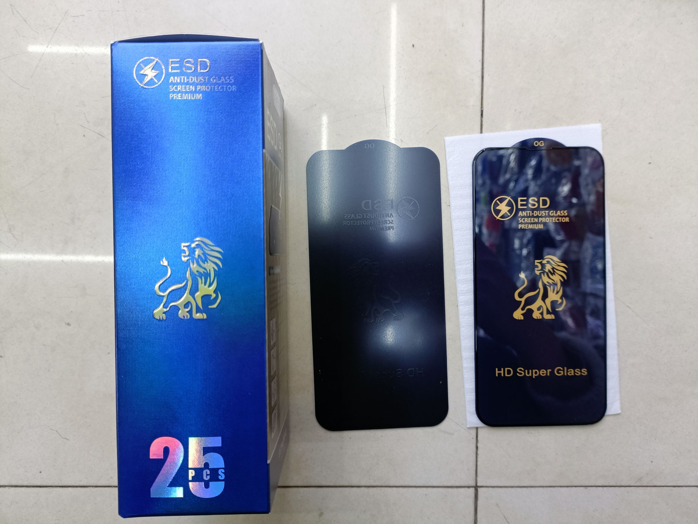 Lion King silk-screened large arc tempered Film mobile phone protective film Specification image