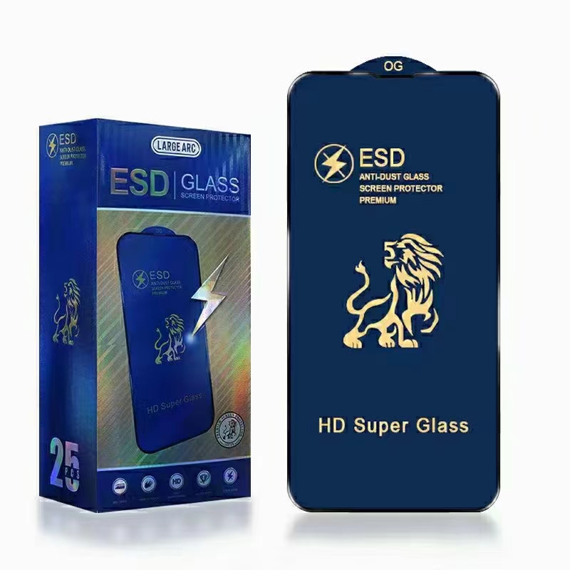 Lion King silk-screened large arc tempered Film mobile phone protective film detail image 6