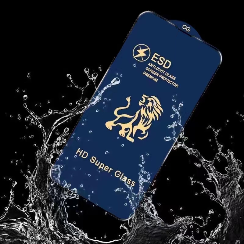 Lion King silk-screened large arc tempered Film mobile phone protective film detail image 9