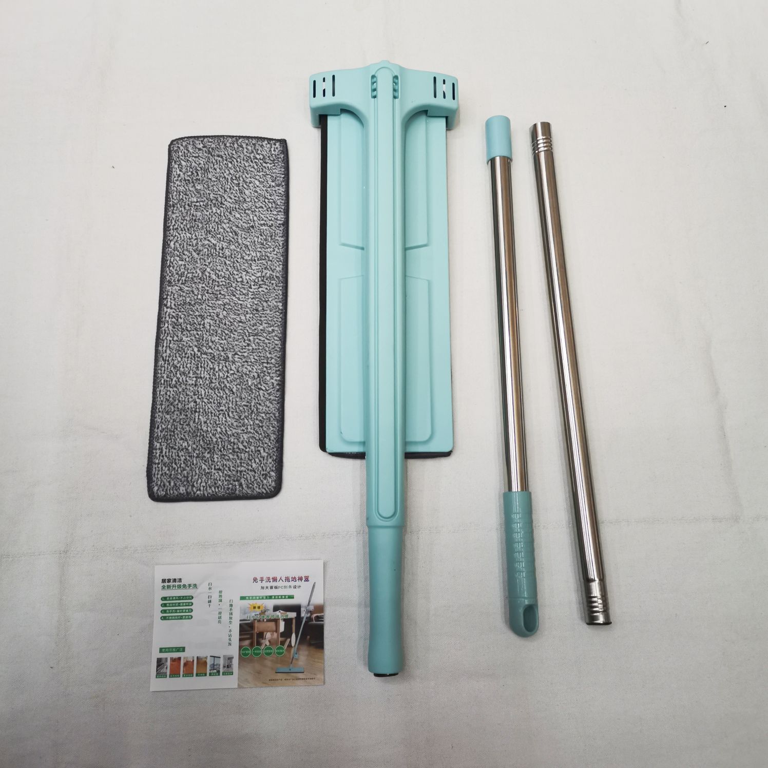 懒人免手洗平板拖把家用带刮条清洁墩布瓷砖地板干湿两用老款式墩布详情图3