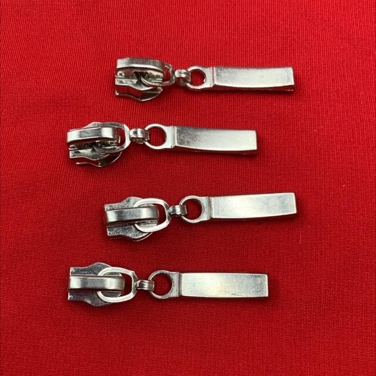 5#帽盖自锁挂钩年糕片电白拉头