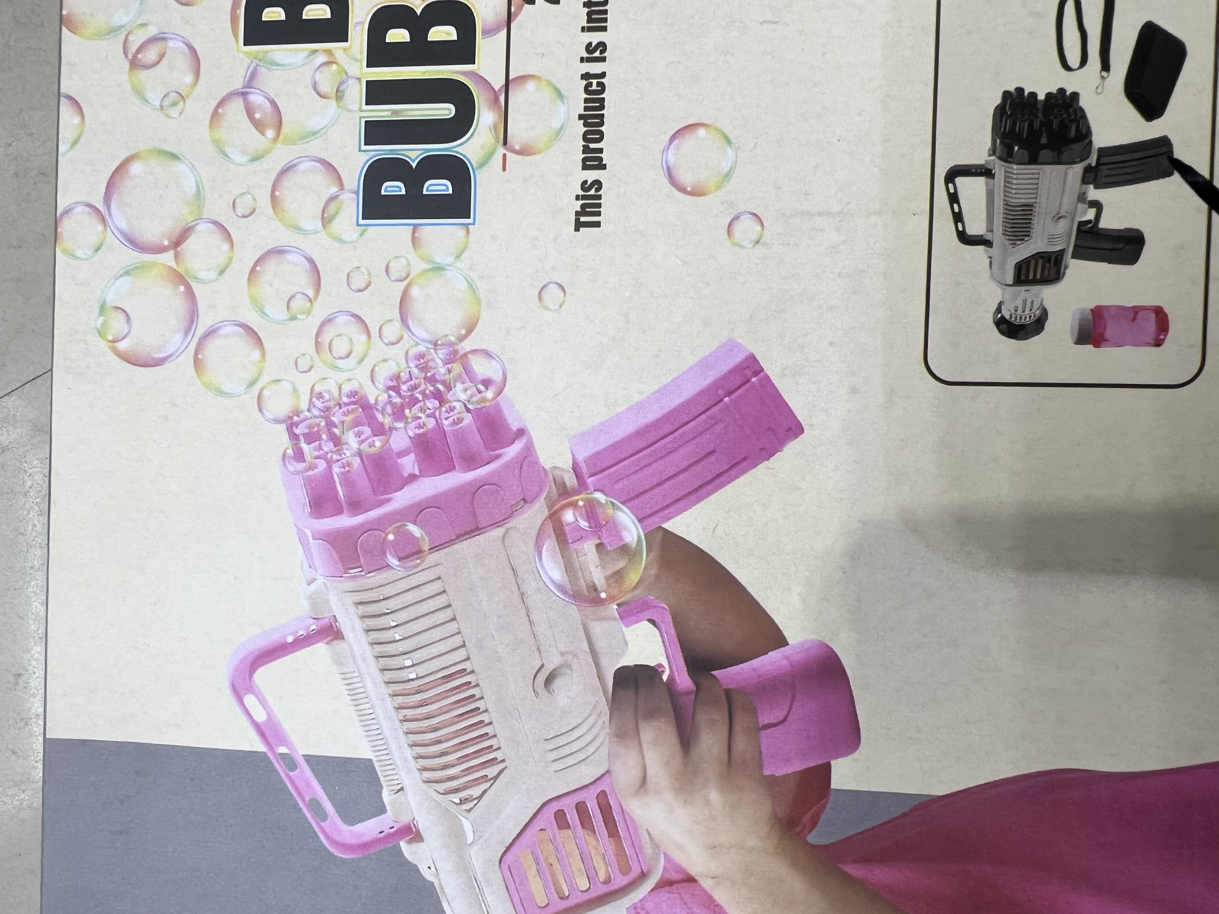 5168 24-hole electric Gatling bubble machine details Picture
