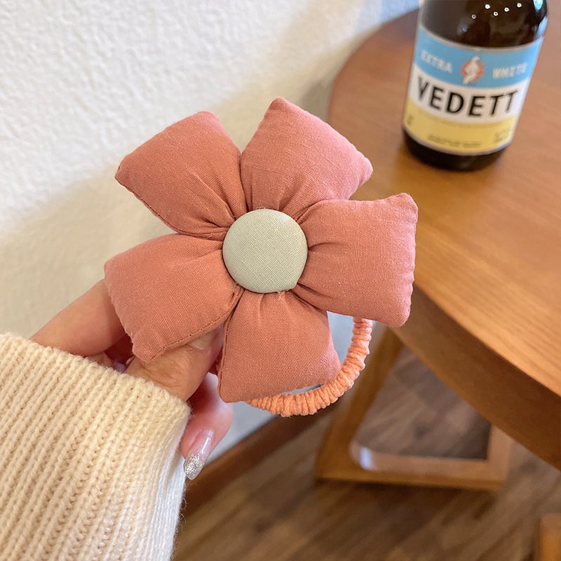 儿童头花/宝宝头花/太阳花头绳白底实物图