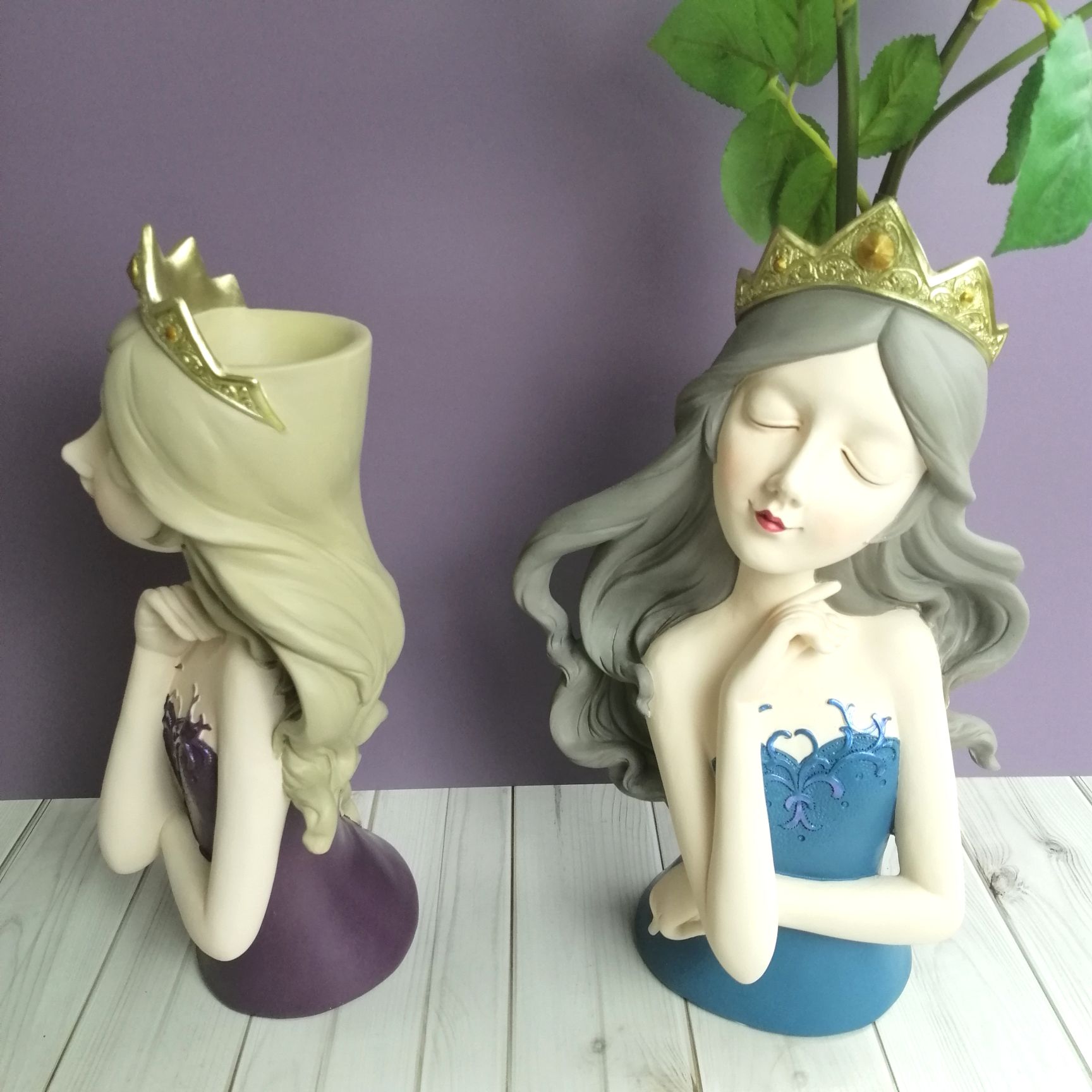 女王插花/少女酒架/少女摆件产品图