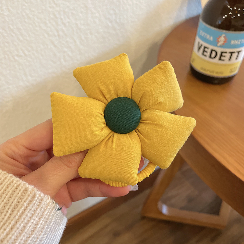 可爱花朵发圈女童宝宝太阳花头绳高弹性橡皮筋韩国儿童发饰头花详情图9