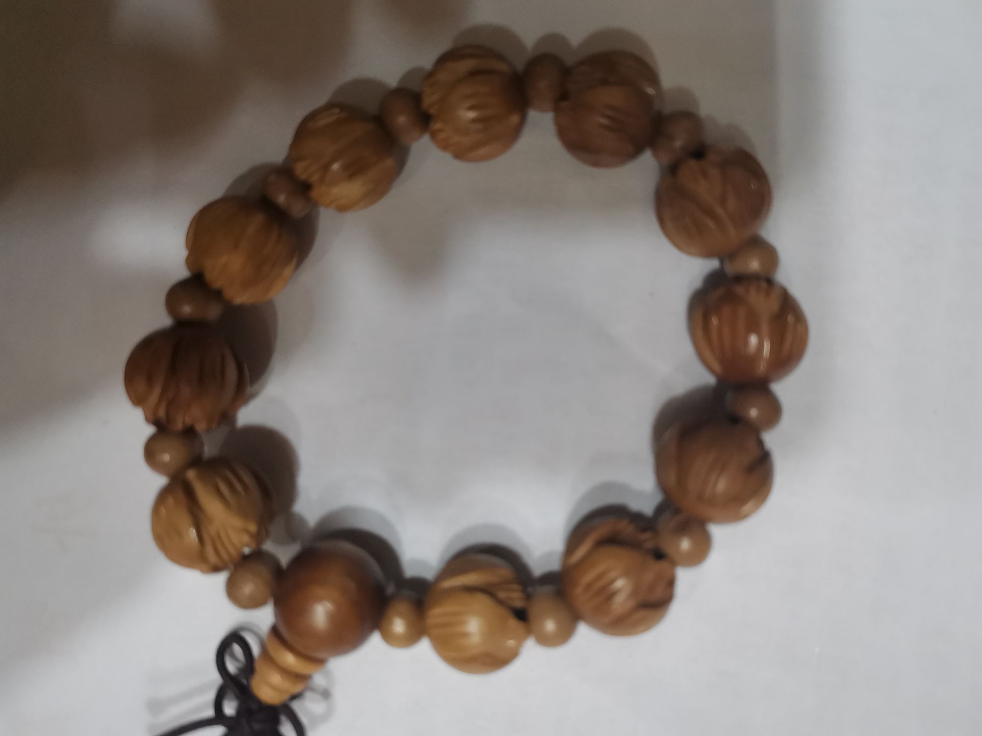 Lotus peach wood bracelet, travel handicrafts, bead bracelet, flower wood pear bracelet, rosewood bracelet, multi-color 1