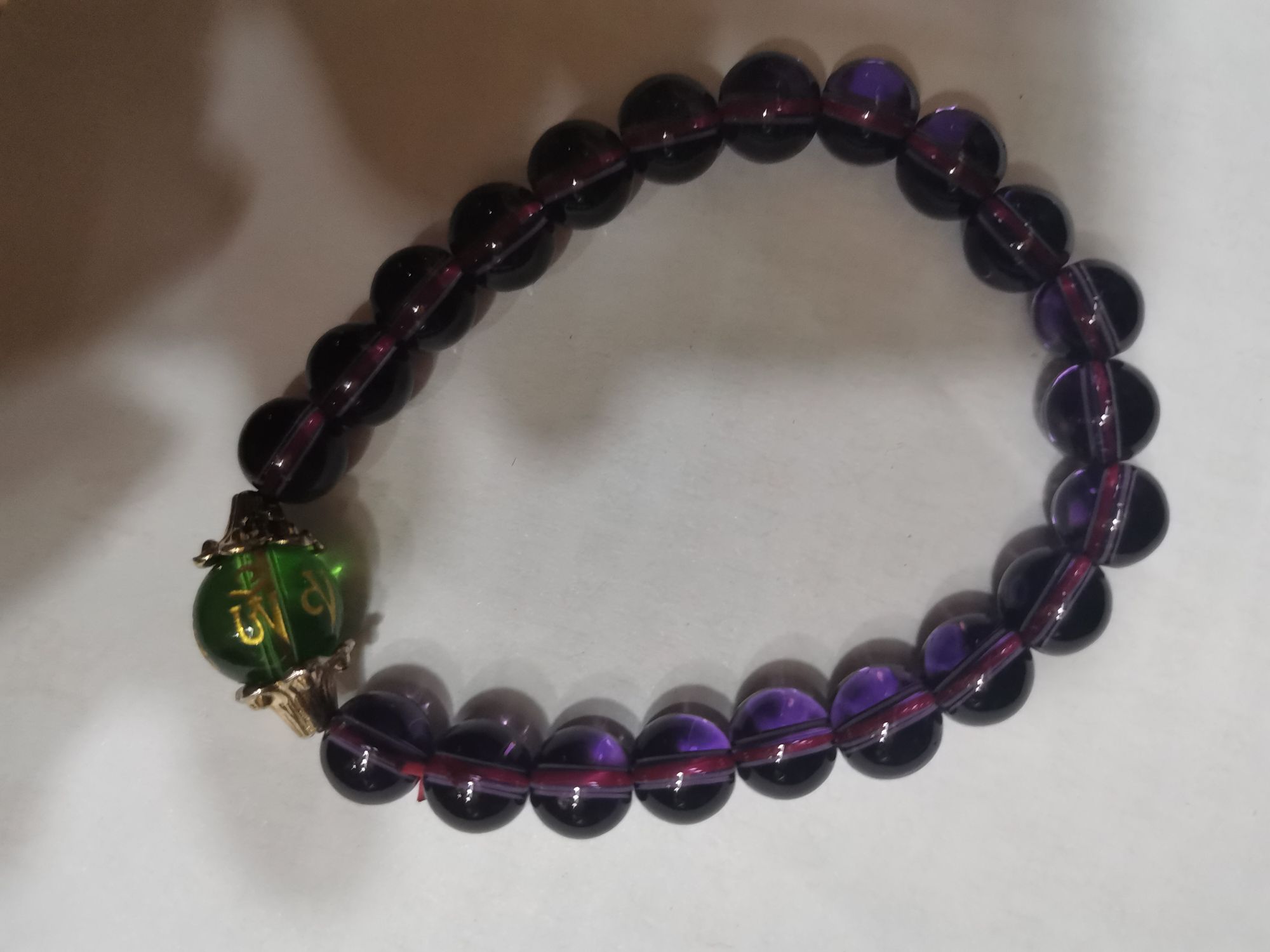 Pulsera amatista artesanía turística perlas mano brocheta flores madera pera mano brocheta sandalita mano multicolor