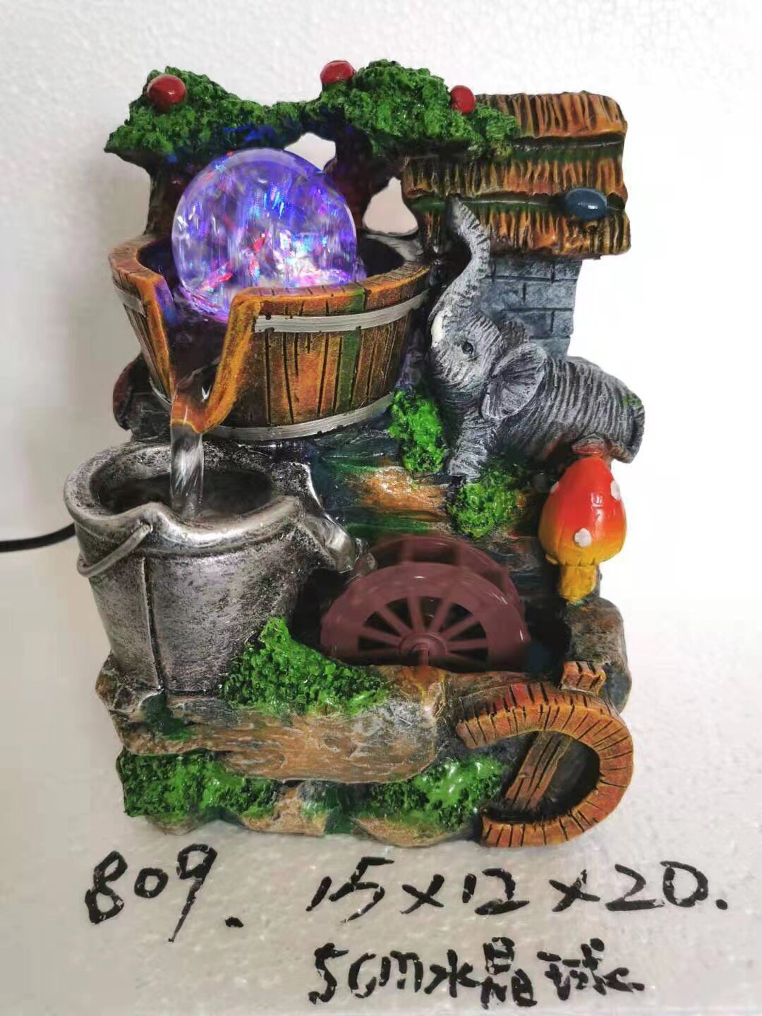 Rockeries, flowing water, fountains, ornaments, fish tanks, home living room decorations, opening gifts Specification image