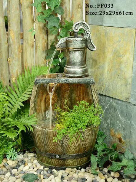 New Chinese-style courtyard decorative rockery, flowing water fountain, fish pond, outdoor garden landscape, waterfall and decorative items Application Scenario