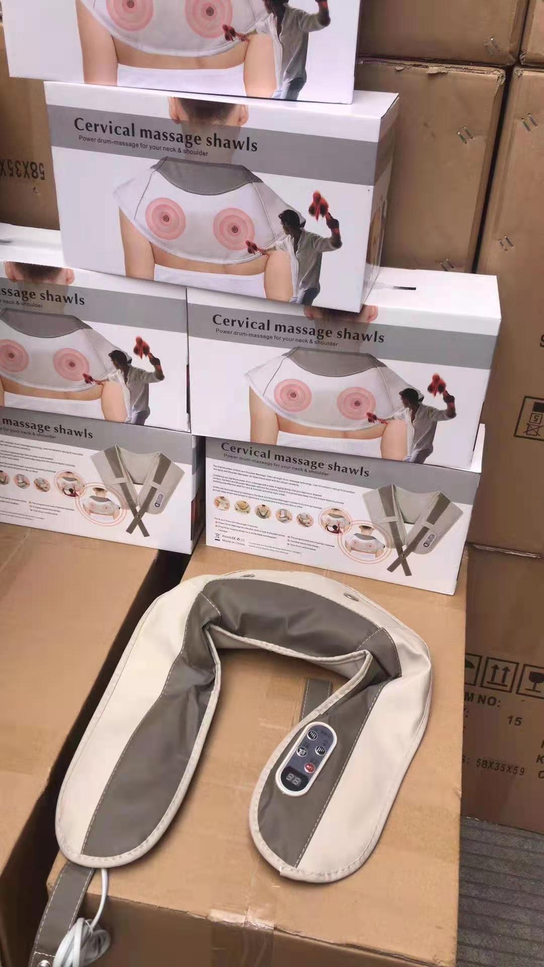 Cervical massager, back, waist and neck massager, shoulder and neck unblocking wonder, multi-functional pounding massage shawl