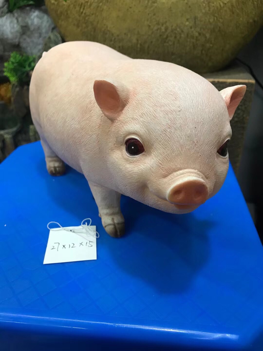 Pig-shaped home decoration items, living room book desk, outdoor garden courtyard, creative simulation models, cute gifts Specification image