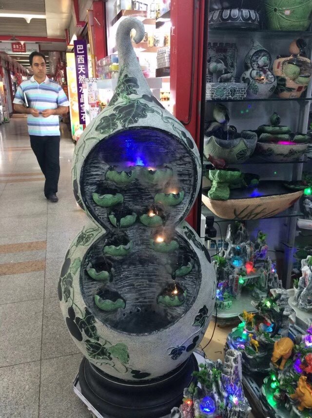 Chinese-style large floor-standing indoor office handicrafts, gourds, fountains, flowing water ornaments, humidifiers
