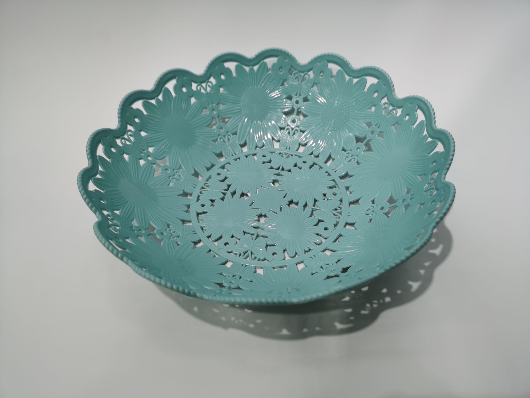 塑料花型水果篮