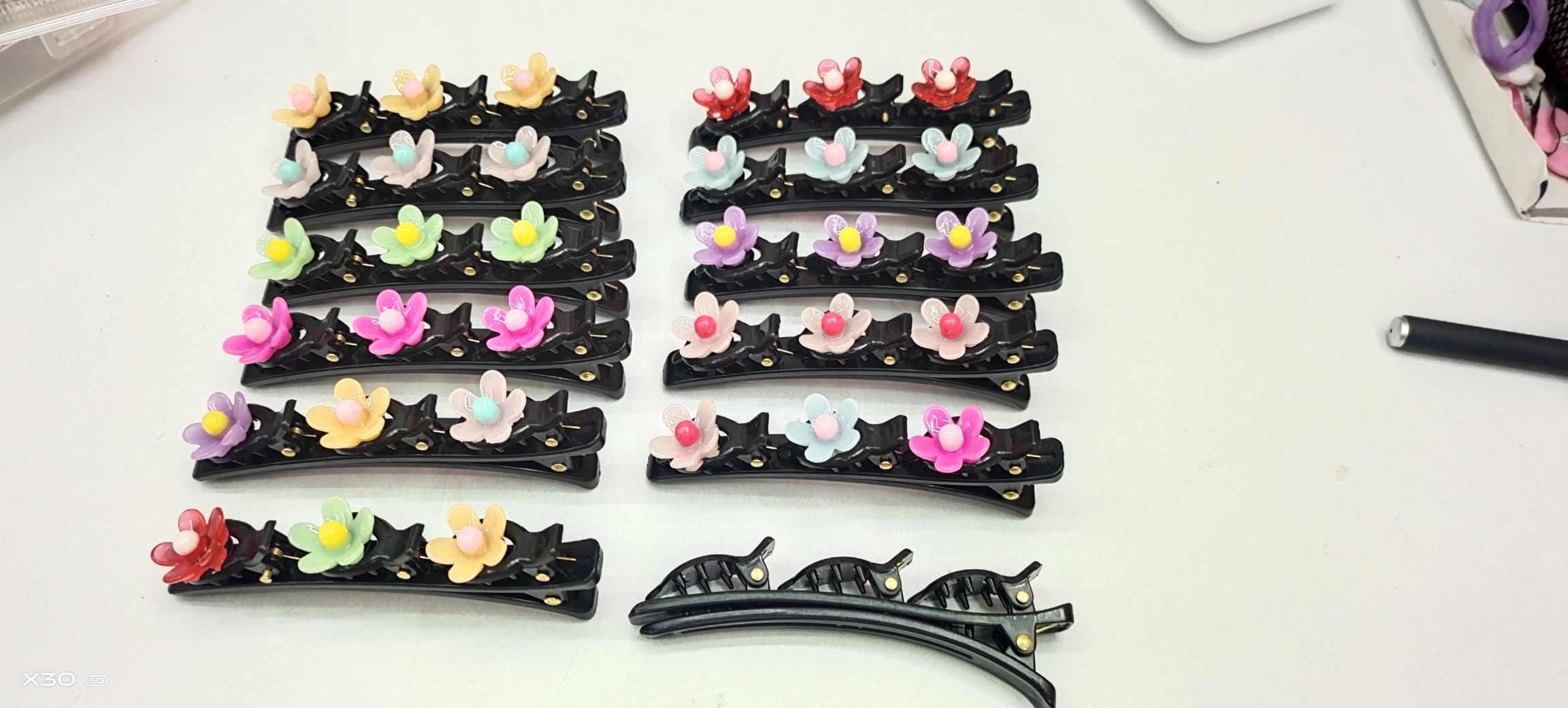 网红流行公主美丽漂亮花朵压夹 鸿祥饰品