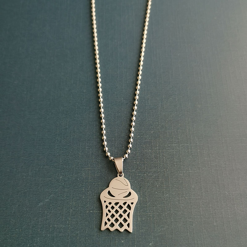 吊坠/项链/篮球白底实物图