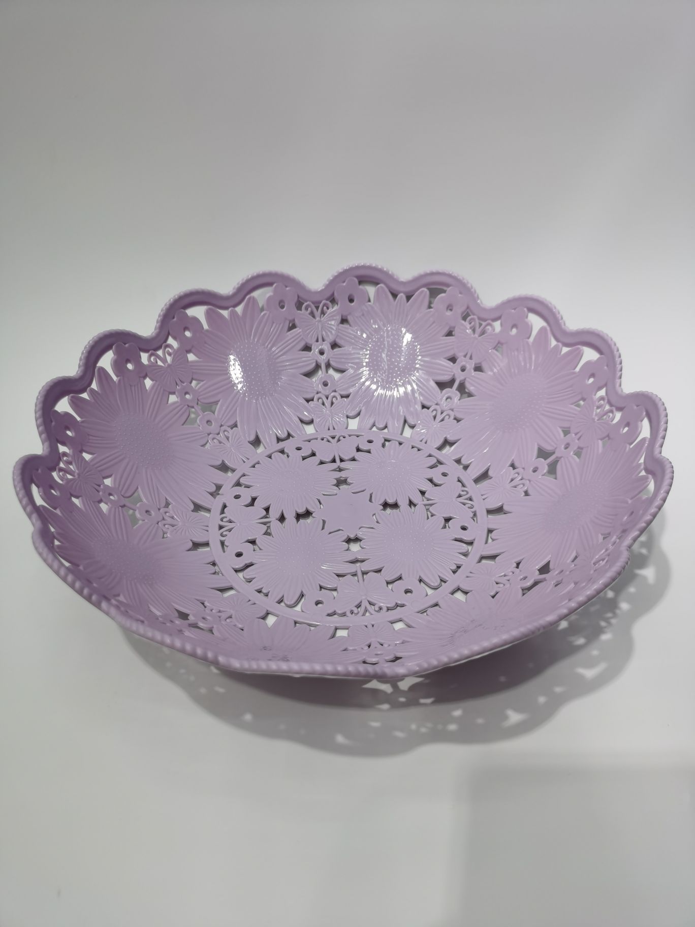 塑料花型水果篮，004-103