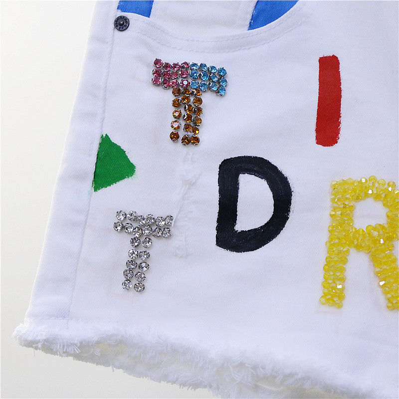 牛仔短裤/女士包裙/欧洲站女牛仔细节图