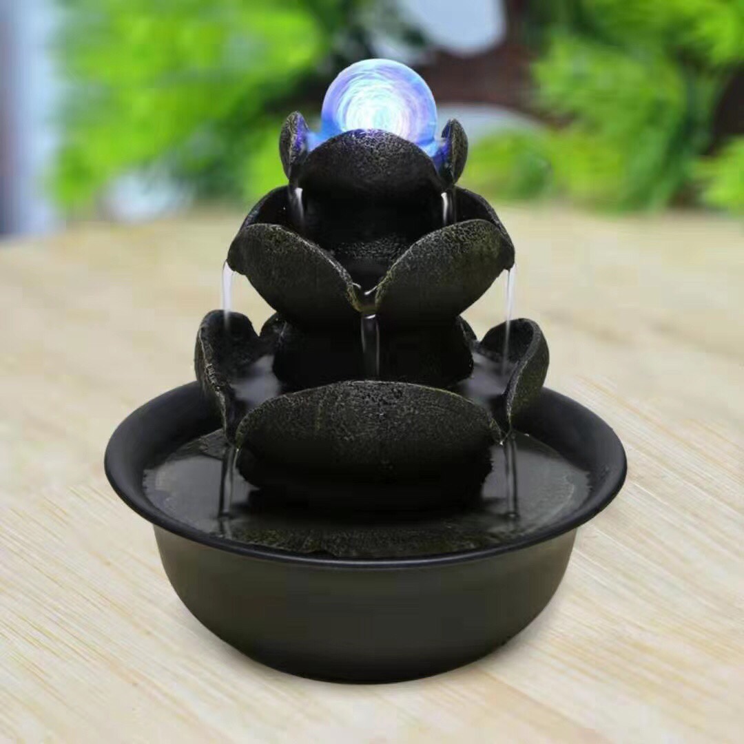Simple living room water fountain, water feature, office desk ornaments, housewarming and opening ceremony gifts