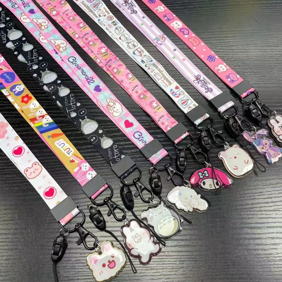 2.0 transferencia de calor cartoon colgante cordón largo teléfono lanyard Item Picture