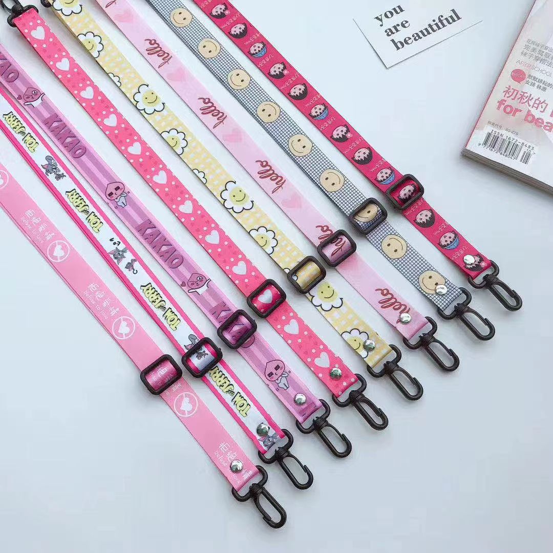 2.0 Wide crossbody single-shoulder cartoon phone lanyard Specification image