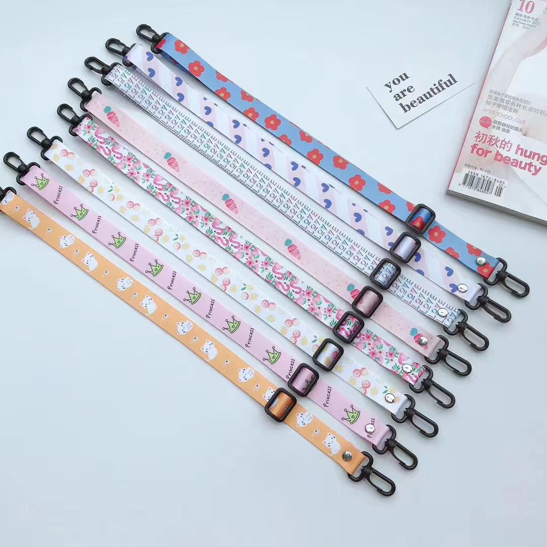 2.0 Wide crossbody single-shoulder cartoon phone lanyard Item Picture
