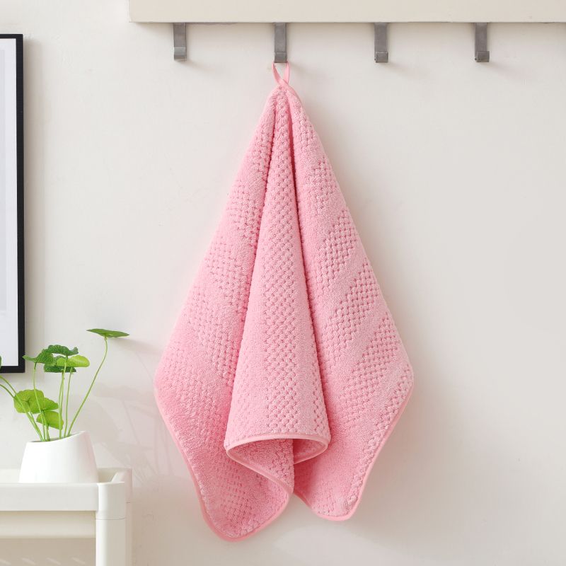 The new teak towel is dense in texture, soft to the touch, does not shed or fade, and is highly absorbent. It is a dry hair towel in plain color, measuring 35*75cm detail image 5