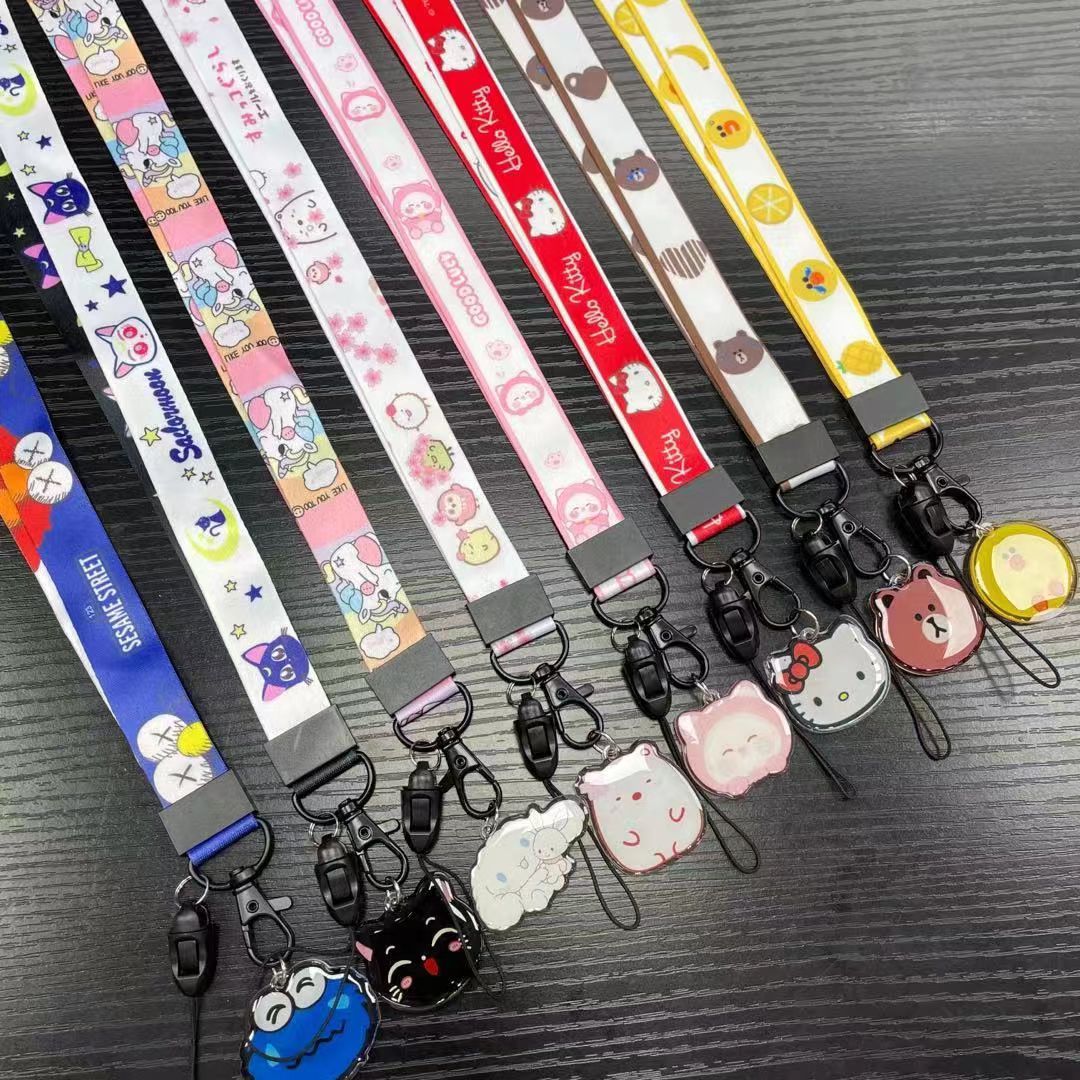 2.0 transferencia de calor cartoon colgante cordón largo teléfono lanyard details Picture