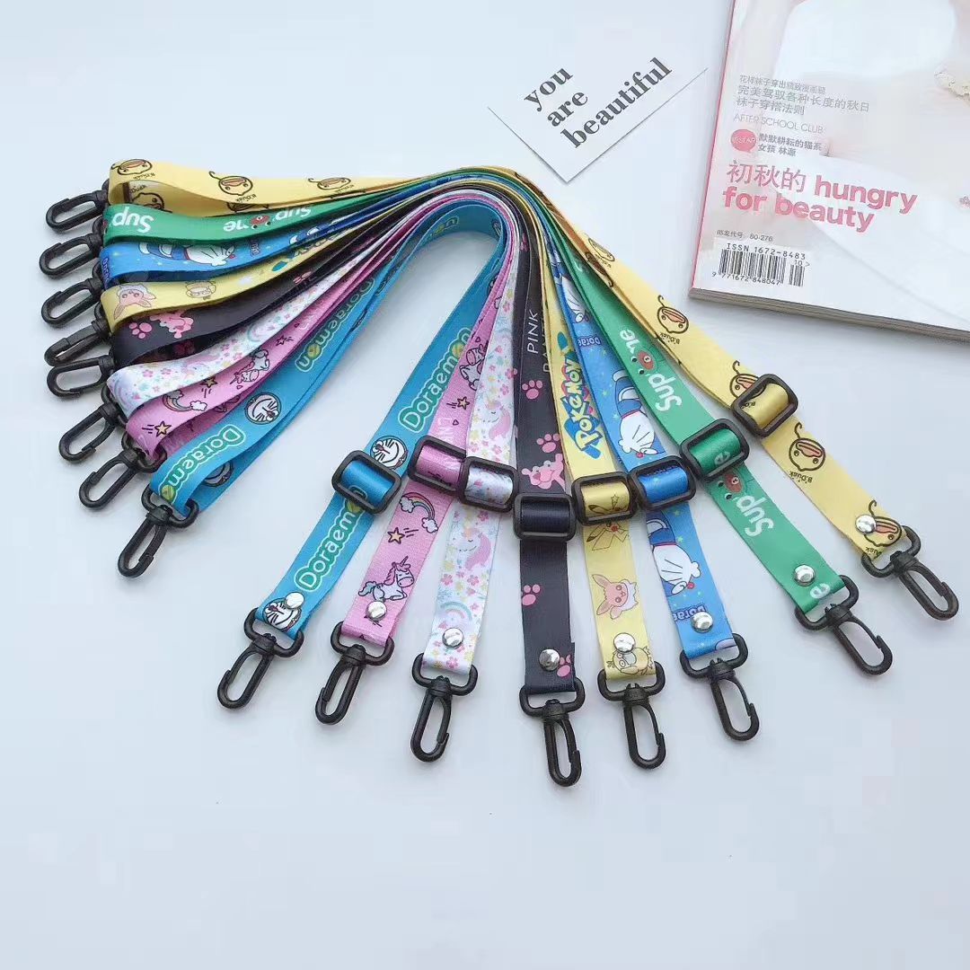2.0 Wide crossbody single-shoulder cartoon phone lanyard details Picture
