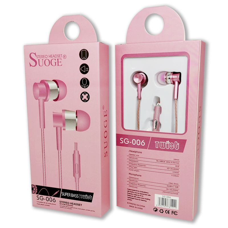 Soge brand earphones, marca de auriculares, auriculares de teléfono móvil, auriculares de marca, auriculares de teléfono móvil con cable Application Scenario