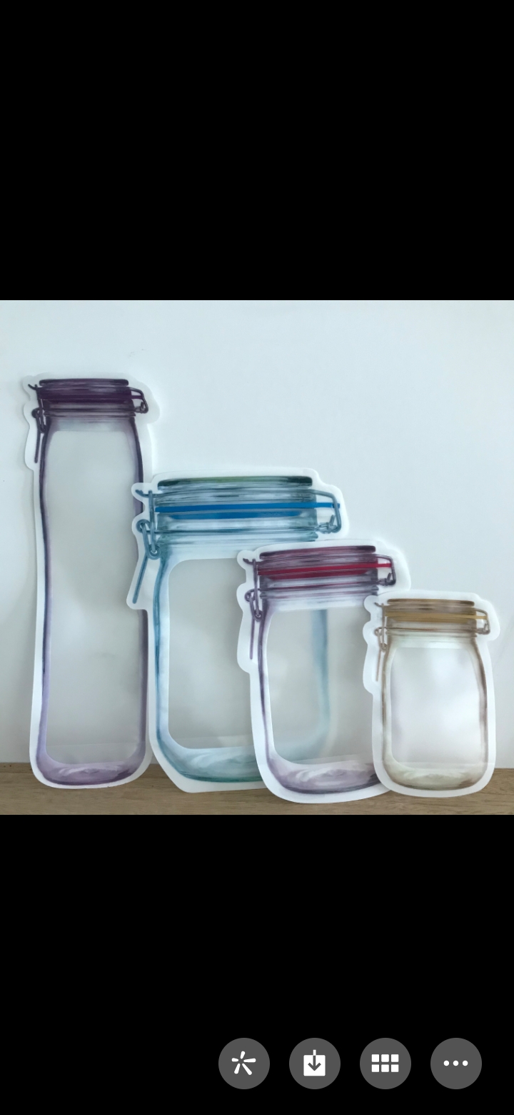 Easy bottle packaging zipper bag