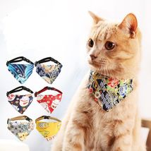 猫咪日系口水巾三角巾猫项圈小型犬猫咪饰品猫狗围巾
