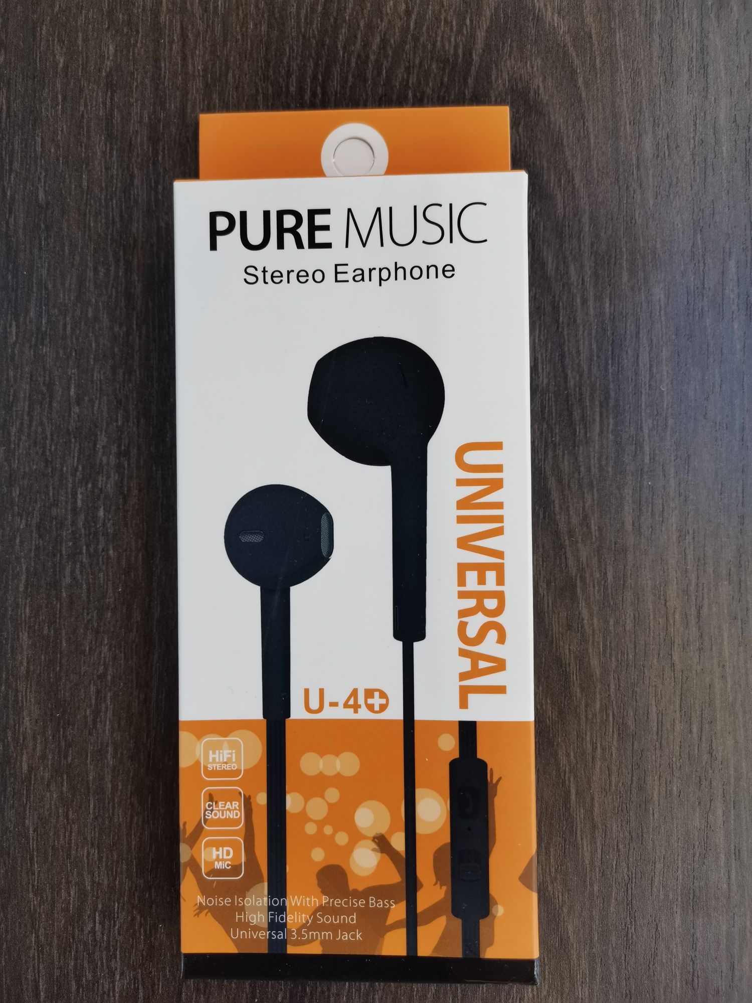 Sogo brand headphones, mobile phone headphones, headphones with labels, ear tips, ear labels, U-1 details Picture
