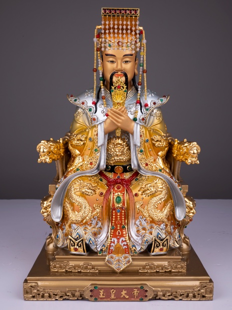 紫竹莲铜 玉皇大帝佛像 铜佛像风水摆件仙家086