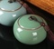 复古青瓷茶叶罐图