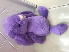 45cm 紫色 邦尼兔子 毛绒玩具公仔玩偶