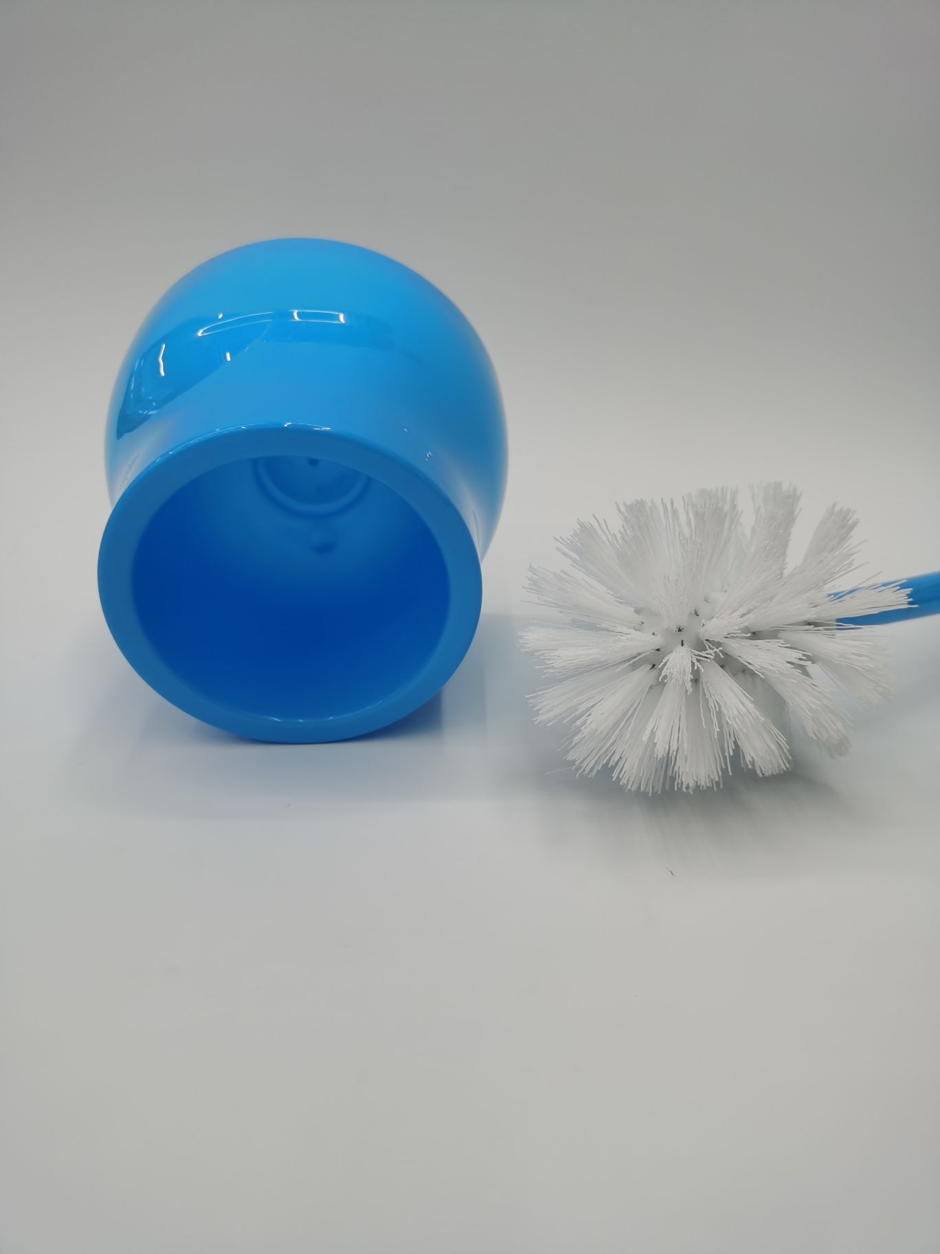 马桶刷套装/混色/塑料白底实物图