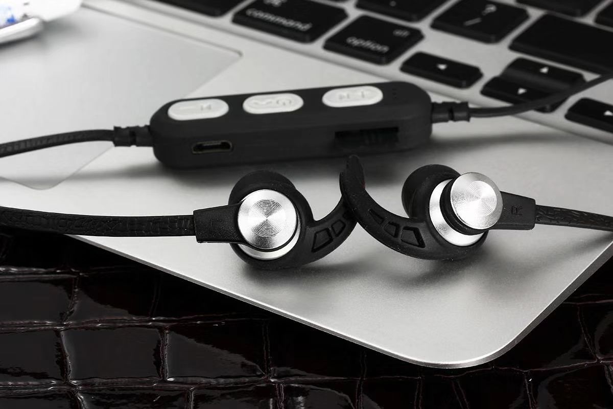 Auriculares deportivos bluetooth para llevar cómodamente sí con micrófono 🎤 Item Picture
