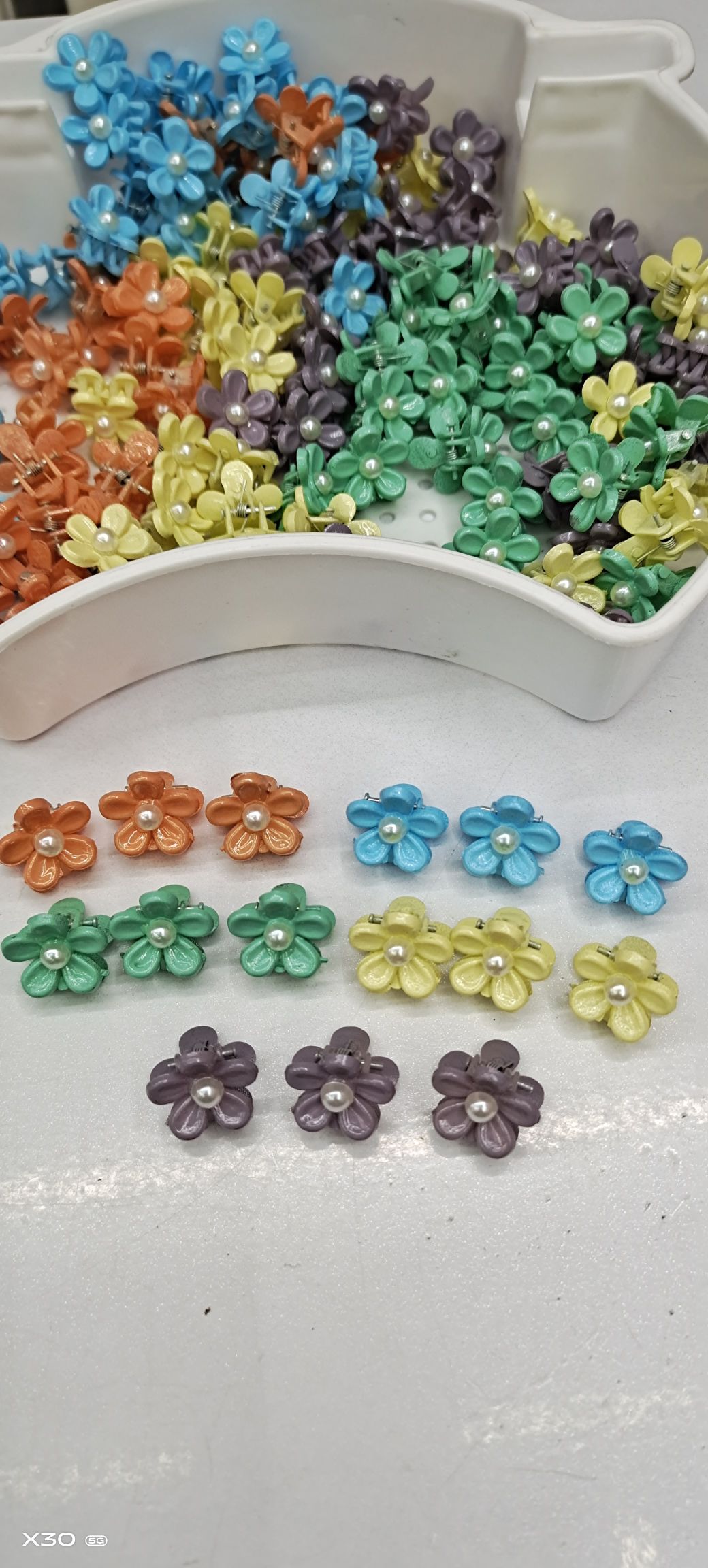 网红流行公主美丽漂亮花朵四款式 鸿祥饰品