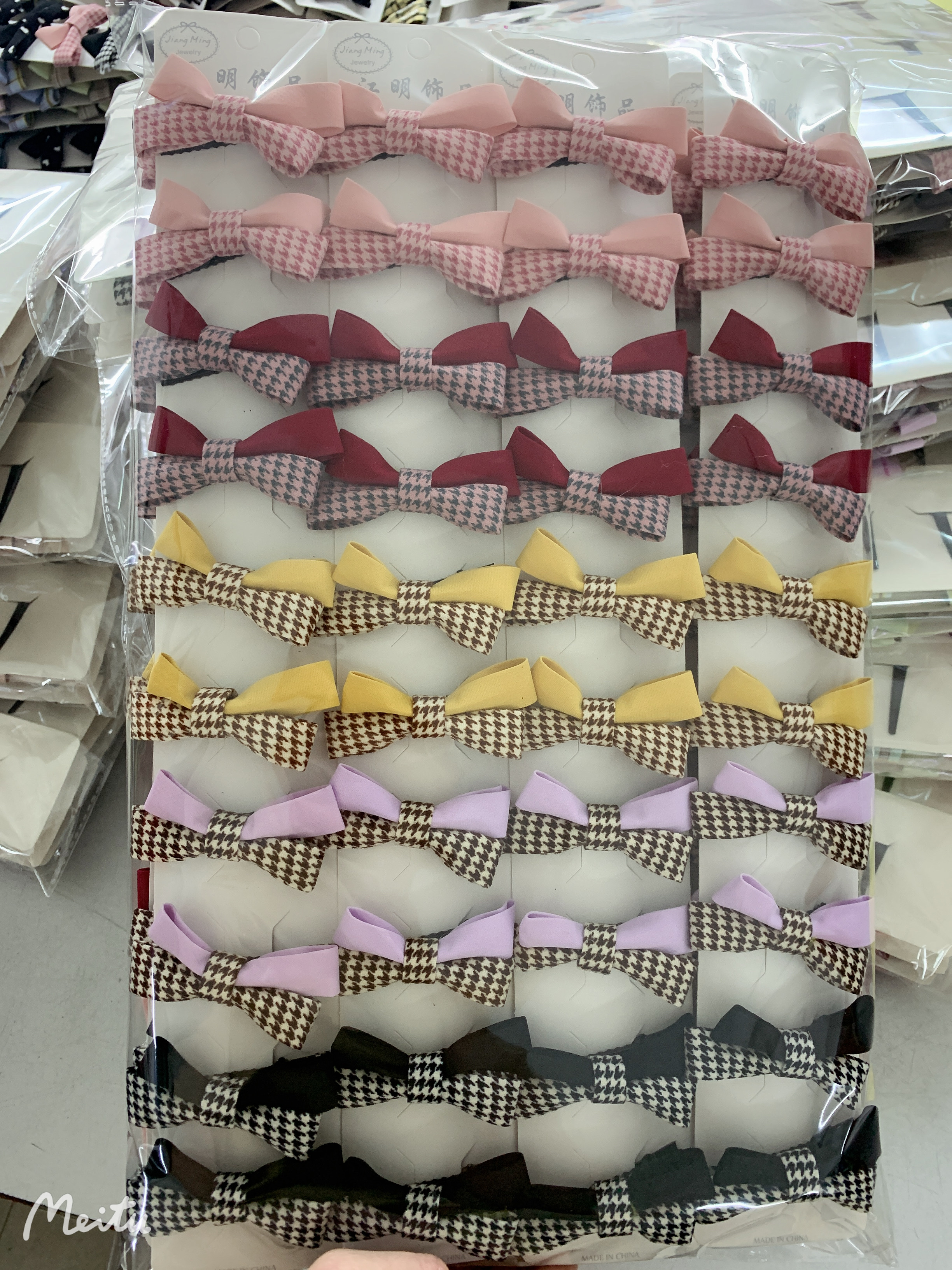 Korean fabric duckbill clips, Korean fabric bow hair clips, top clips, side clips, bangs clips 2022032104